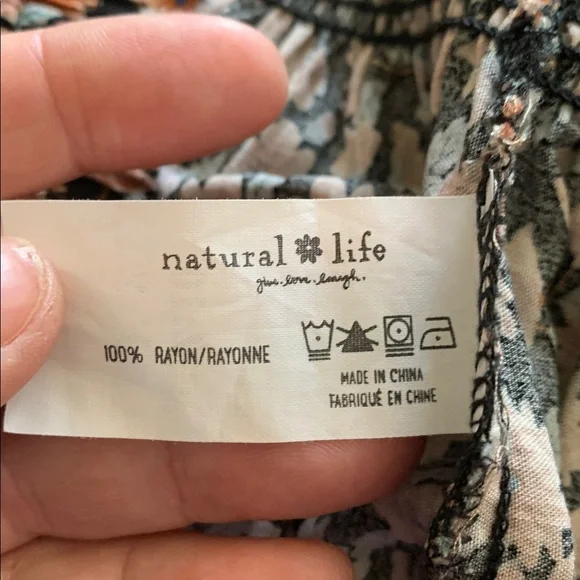 NATURAL LIFE Black and rust skirt converts to sun dress xl - Picture 4 of 5